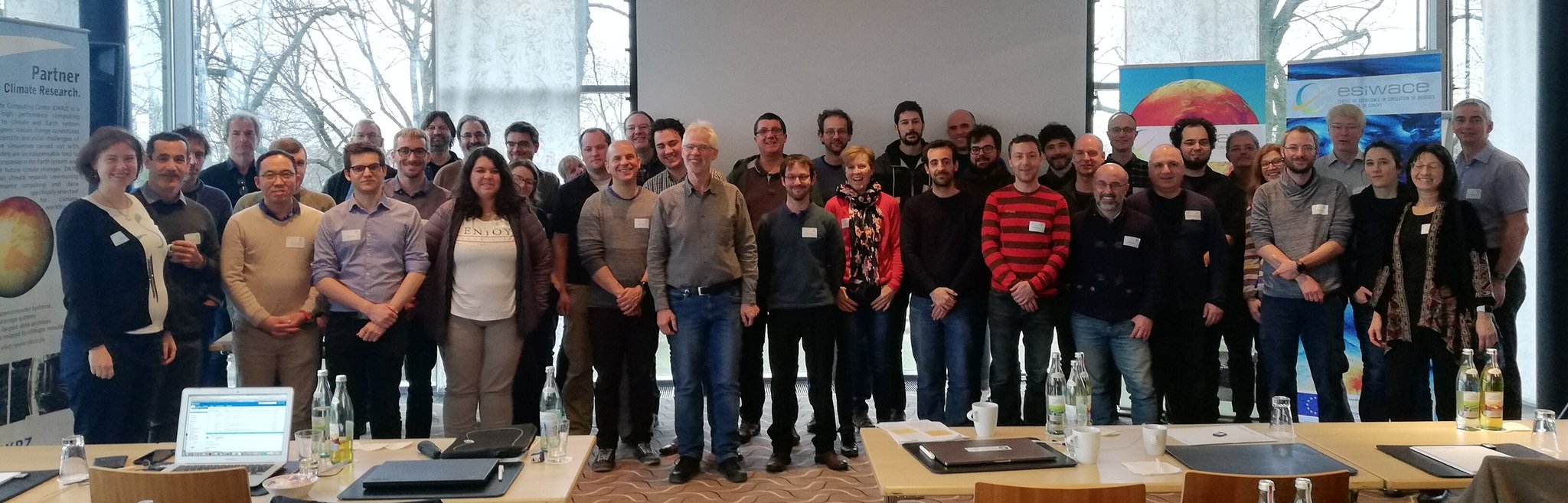 ESiWACE2 group photo from kick off meeting 2019